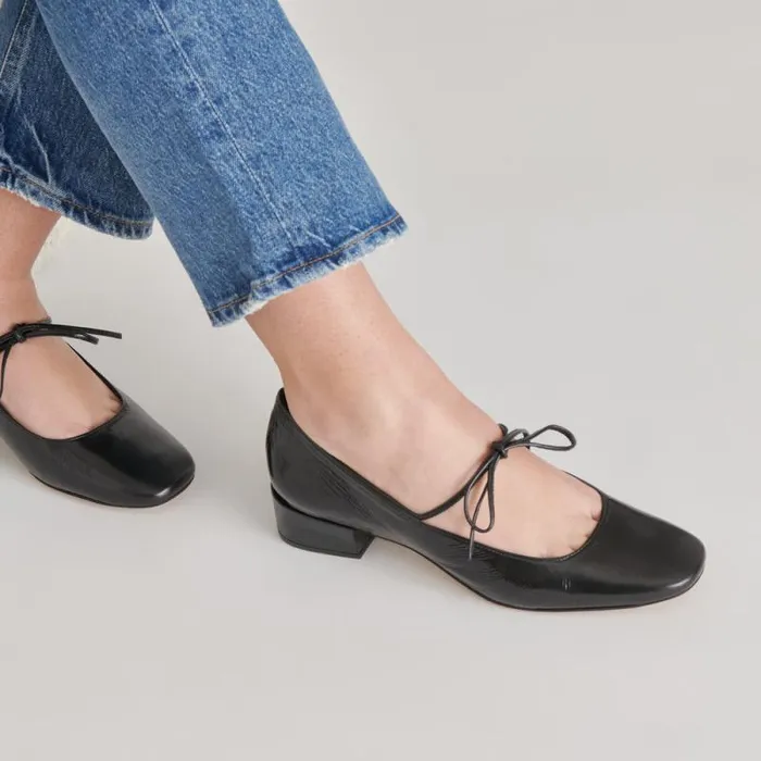 Dolce Vita Ardien Heels Midnight Crinkle Patent Women Heels
