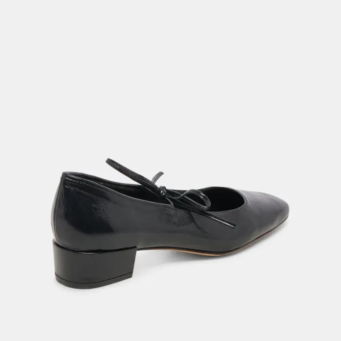 Dolce Vita Ardien Heels Midnight Crinkle Patent Women Heels