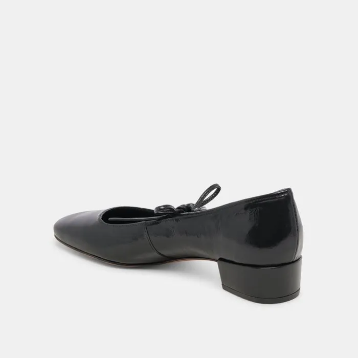Dolce Vita Ardien Heels Midnight Crinkle Patent Women Heels
