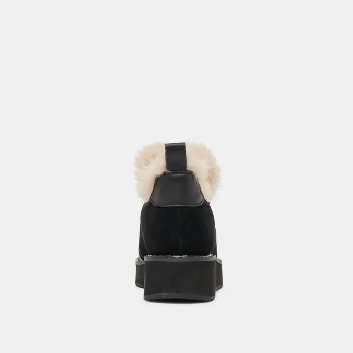 Dolce Vita Ardy Plush H2O Booties Onyx Suede Women Boots and Booties
