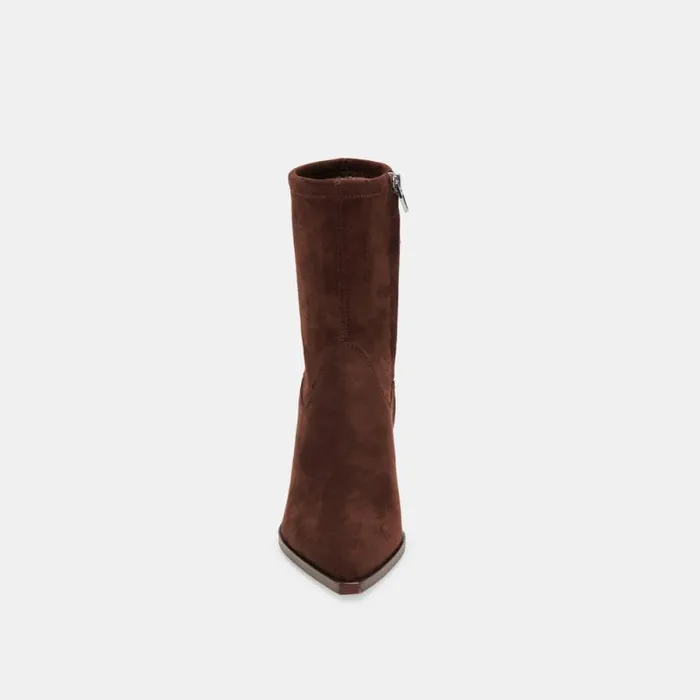 Dolce Vita Arya Boots Dk Brown Stella Suede Women Boots and Booties