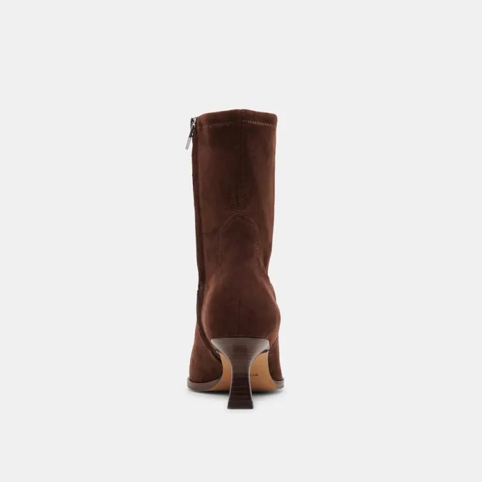 Dolce Vita Arya Boots Dk Brown Stella Suede Women Boots and Booties