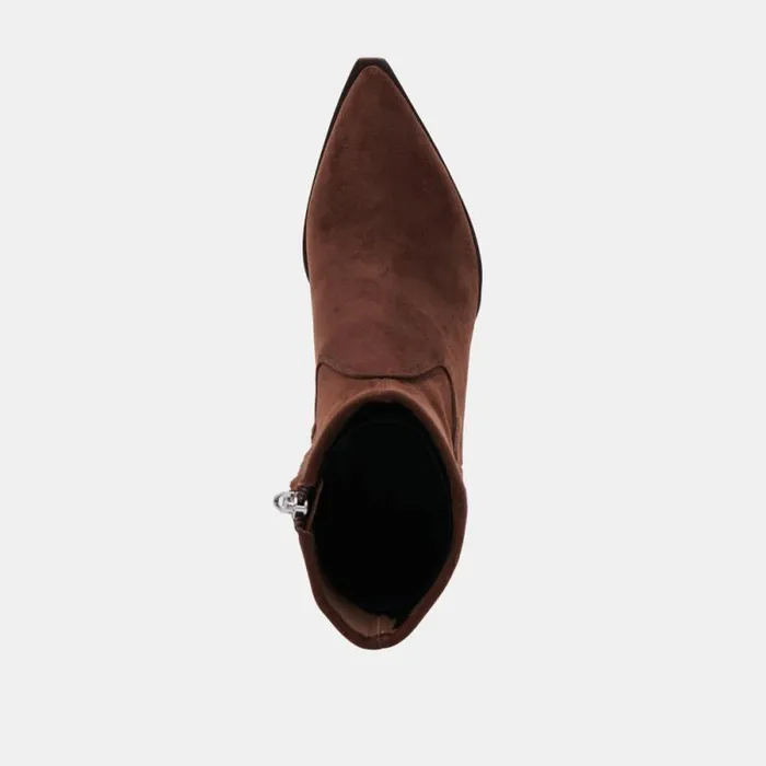 Dolce Vita Arya Boots Dk Brown Stella Suede Women Boots and Booties