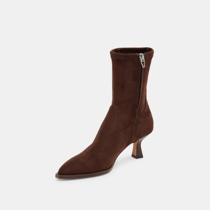 Dolce Vita Arya Boots Dk Brown Stella Suede Women Boots and Booties