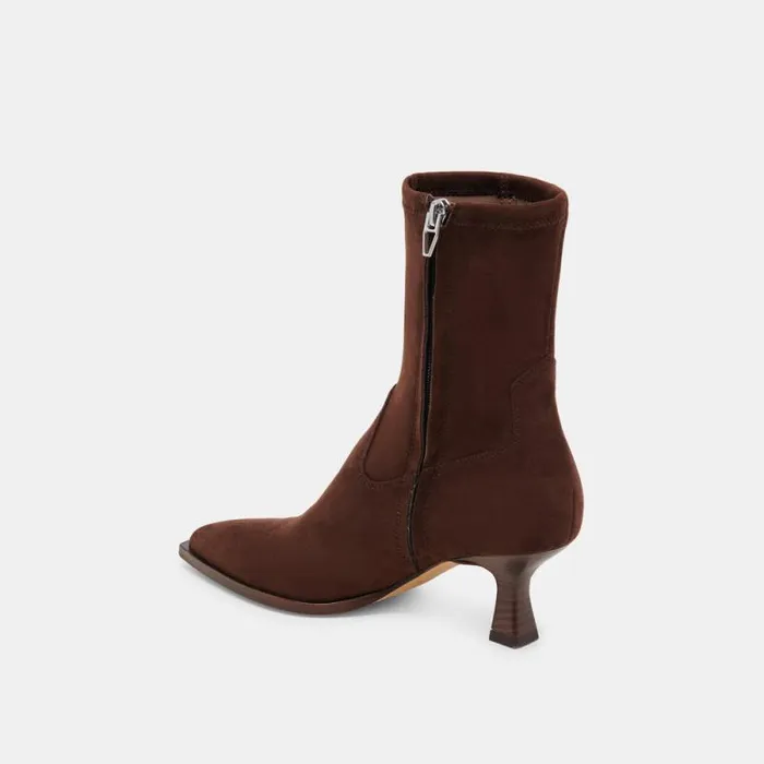 Dolce Vita Arya Boots Dk Brown Stella Suede Women Boots and Booties
