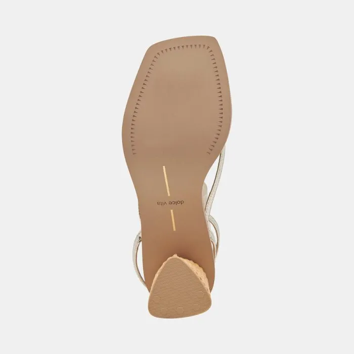 Dolce Vita Banita Sandals Light Gold Crackled Stella Women Sandals