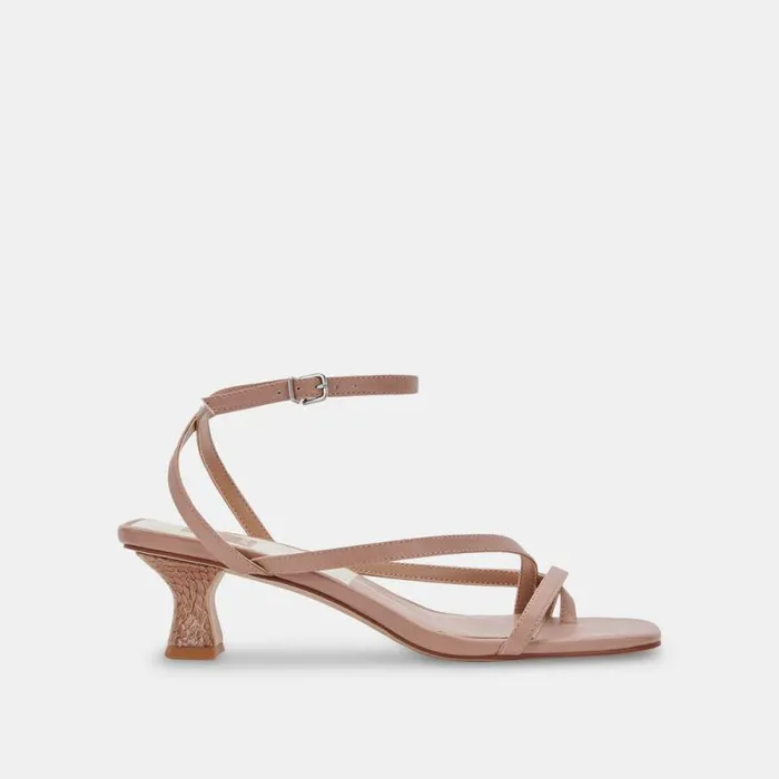 Dolce Vita Baylor Heels Cafe Leather Women Heels