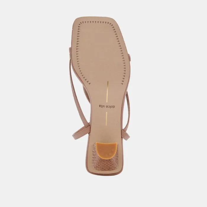 Dolce Vita Baylor Heels Cafe Leather Women Heels
