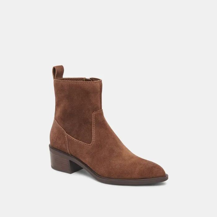 Dolce Vita Bili H2O Booties Cocoa Suede Women Boots and Booties