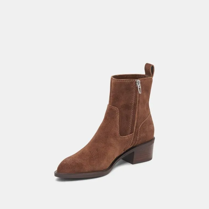 Dolce Vita Bili H2O Booties Cocoa Suede Women Boots and Booties