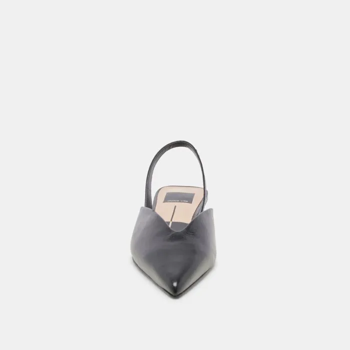 Dolce Vita Byanca Flats Black Leather Women Flats and Loafers