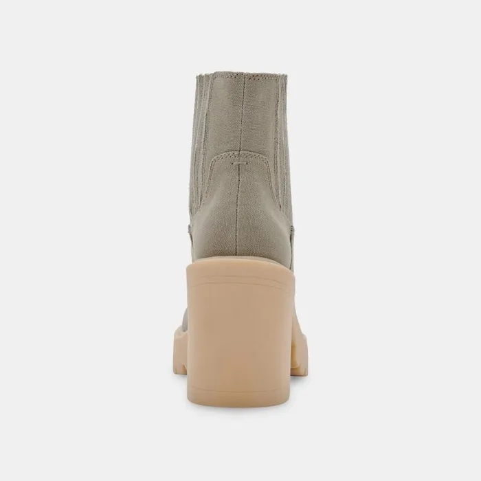 Dolce Vita Caster Booties Sage Canvas Women Boots and Booties