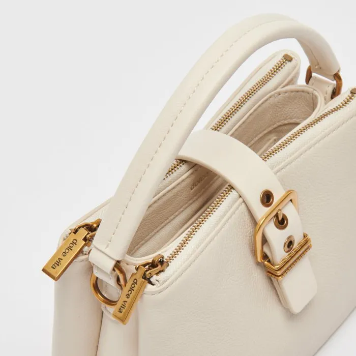Dolce Vita Charly Crossbody Ivory Leather Women Handbags