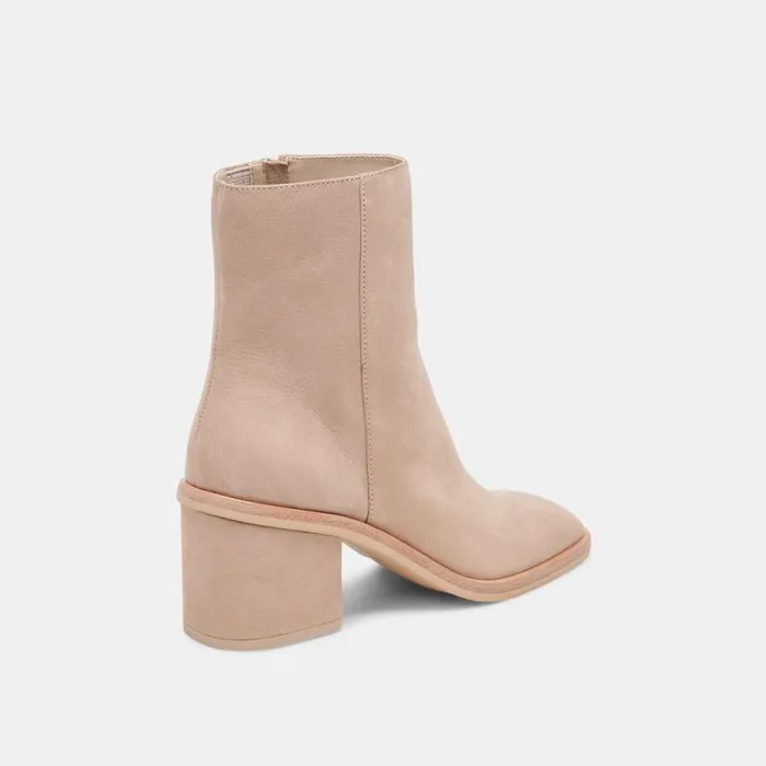 Dolce Vita Dapper Booties Taupe Nubuck Women Boots and Booties