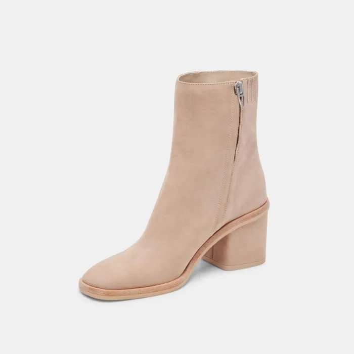 Dolce Vita Dapper Booties Taupe Nubuck Women Boots and Booties