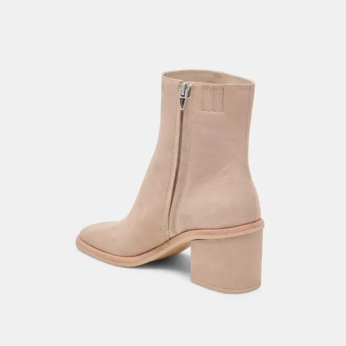 Dolce Vita Dapper Booties Taupe Nubuck Women Boots and Booties