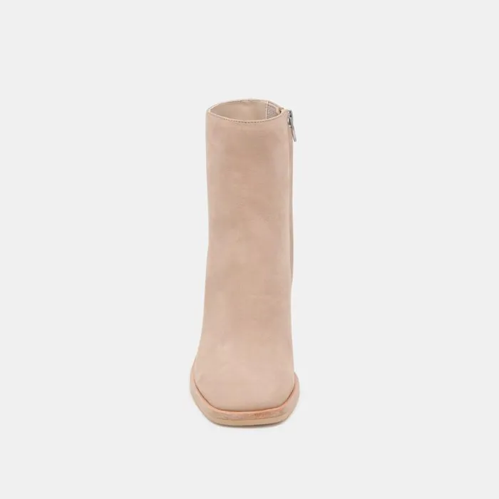Dolce Vita Dapper Booties Taupe Nubuck Women Boots and Booties