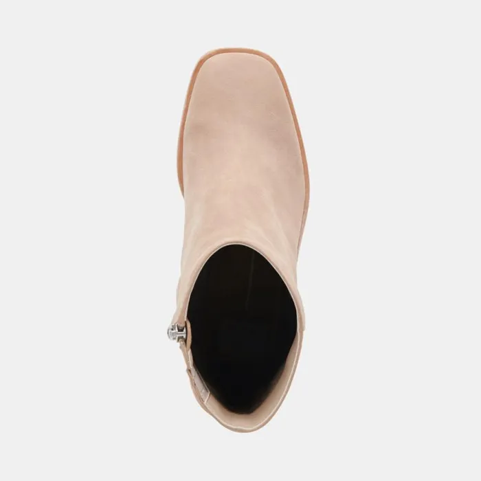 Dolce Vita Dapper Booties Taupe Nubuck Women Boots and Booties