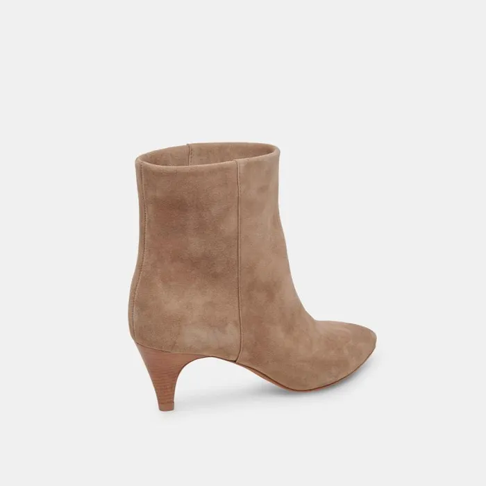 Dolce Vita Dee Wide Booties Truffle Suede Women Boots and Booties