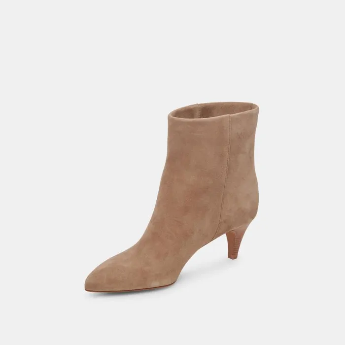 Dolce Vita Dee Wide Booties Truffle Suede Women Boots and Booties