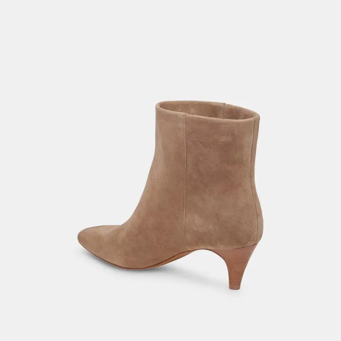 Dolce Vita Dee Wide Booties Truffle Suede Women Boots and Booties