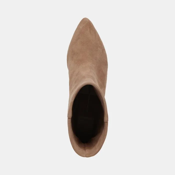 Dolce Vita Dee Wide Booties Truffle Suede Women Boots and Booties