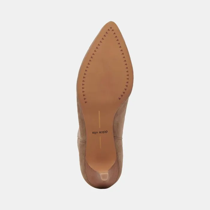 Dolce Vita Dee Wide Booties Truffle Suede Women Boots and Booties