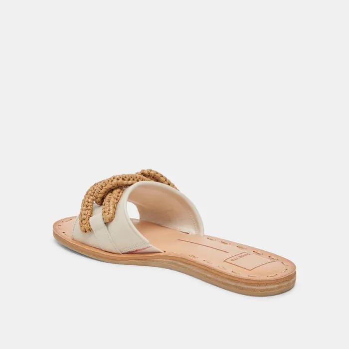 Dolce Vita Desa Sandals Ivory Leather Women Sandals