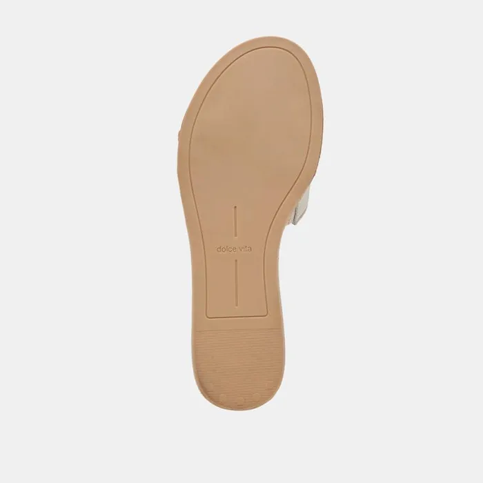 Dolce Vita Desa Sandals Ivory Leather Women Sandals