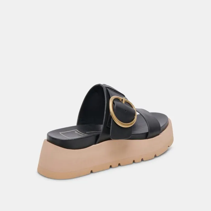 Dolce Vita Dex Sandals Black Leather Women Sandals