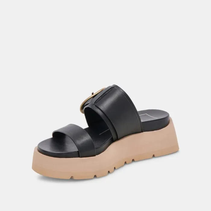 Dolce Vita Dex Sandals Black Leather Women Sandals
