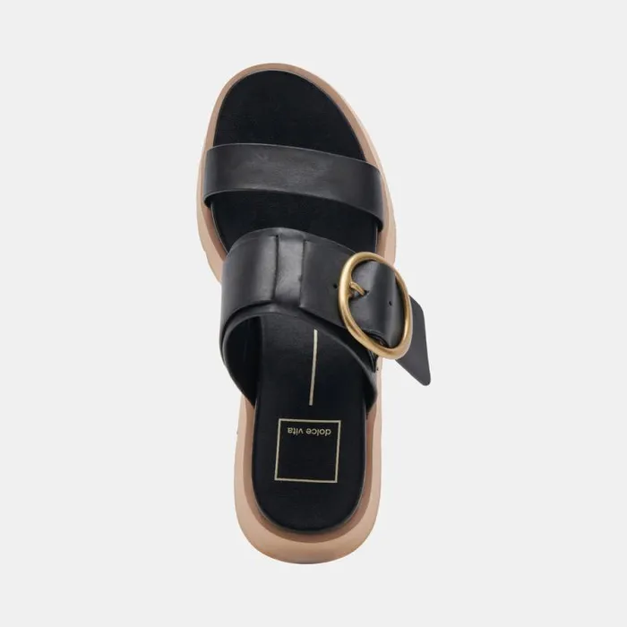 Dolce Vita Dex Sandals Black Leather Women Sandals