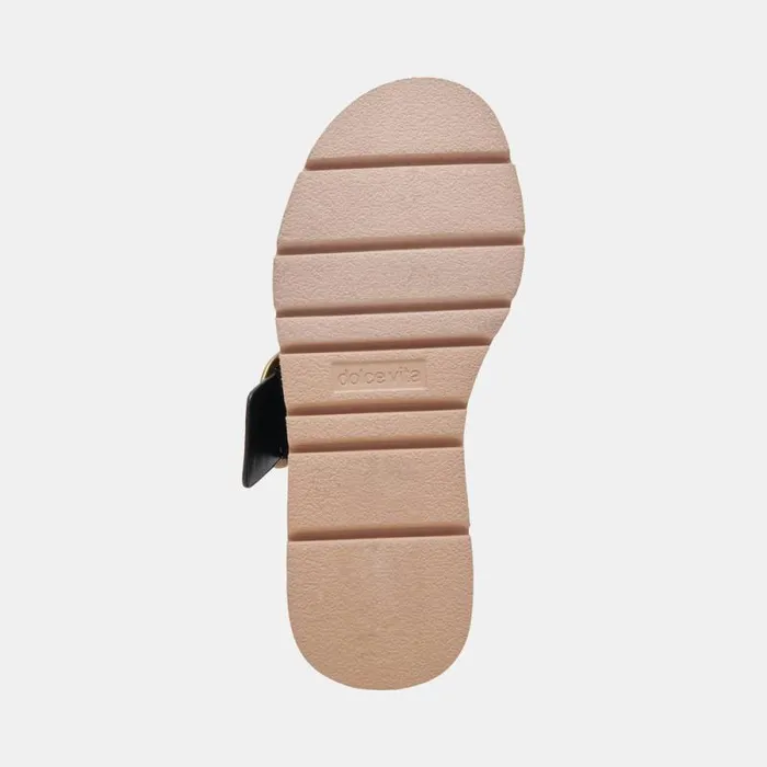 Dolce Vita Dex Sandals Black Leather Women Sandals
