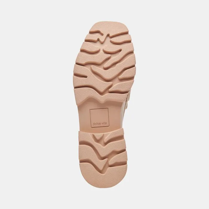 Dolce Vita Erna Wide Flats Lt Blush Leather Women Flats and Loafers