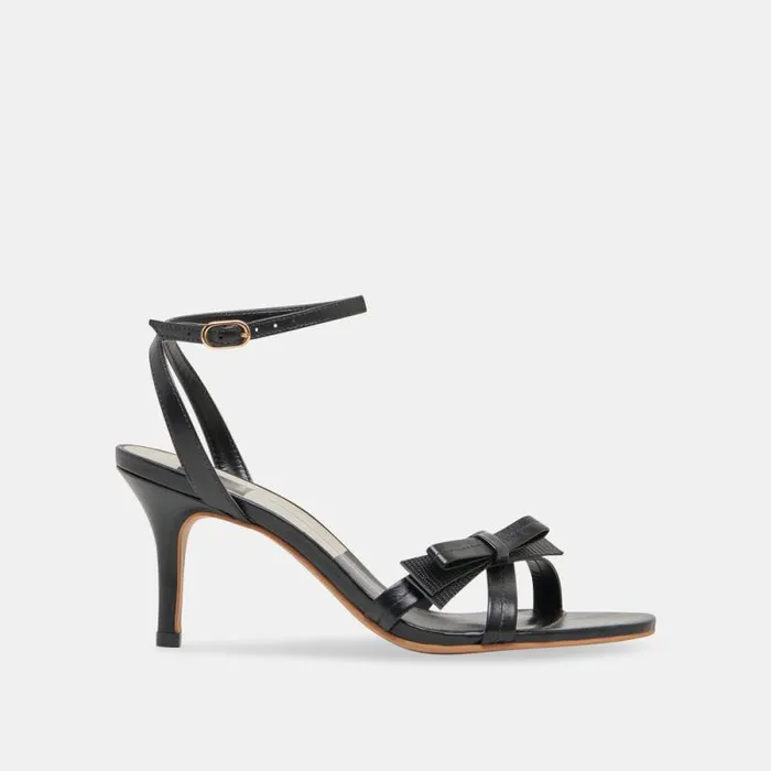 Dolce Vita Galor Heels Black Leather Women Heels