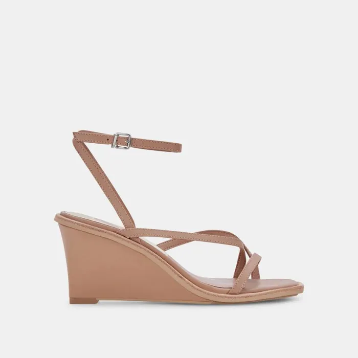 Dolce Vita Gemini Wedges Cafe Leather Women Heels