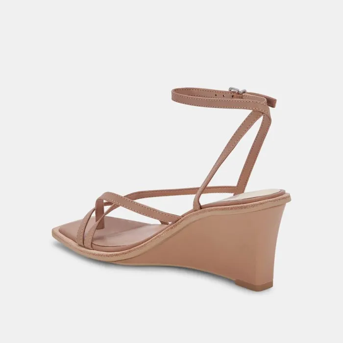 Dolce Vita Gemini Wedges Cafe Leather Women Heels