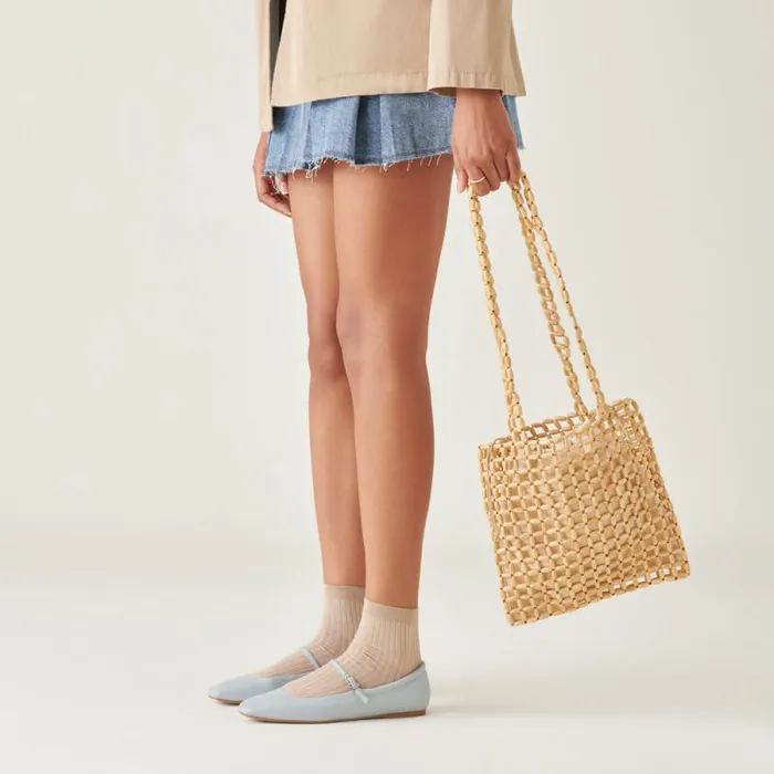Dolce Vita Hannah Shoulder Bag Natural Wood Women Handbags