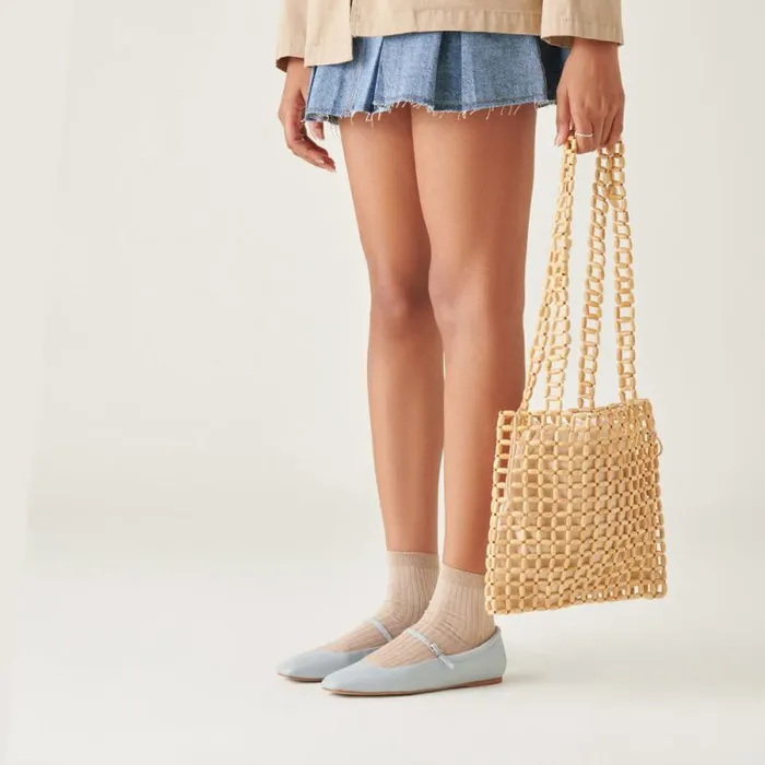 Dolce Vita Hannah Shoulder Bag Natural Wood Women Handbags
