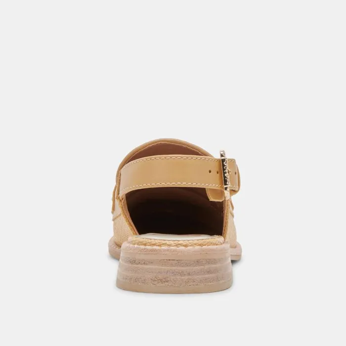 Dolce Vita Hardi Loafers Lt Natural Raffia Women Flats and Loafers
