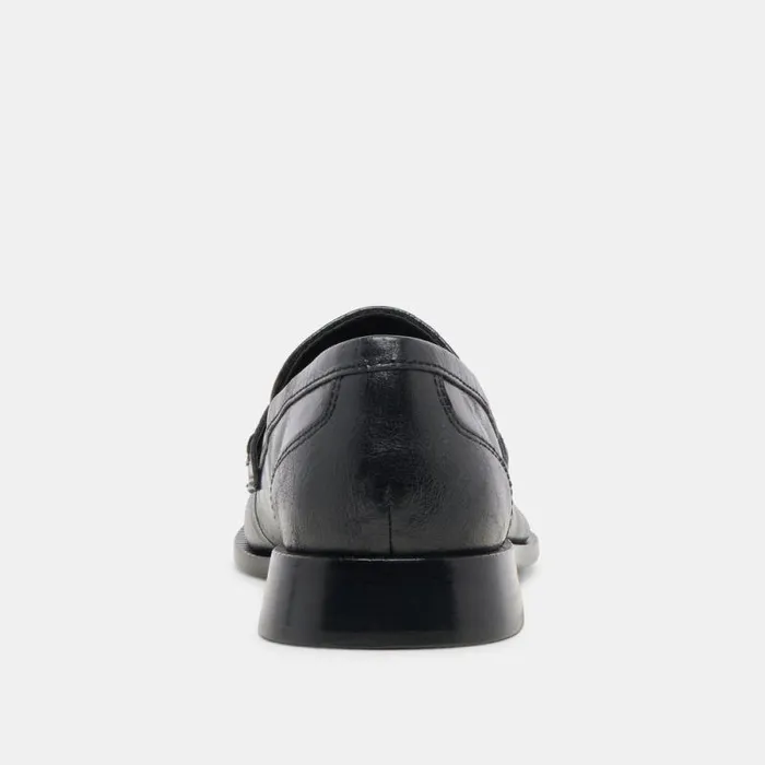 Dolce Vita Hilly Loafers Black Leather Women Flats and Loafers