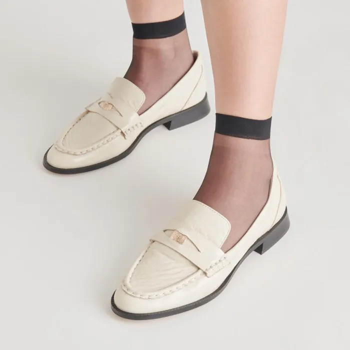 Dolce Vita Hilly Loafers Ivory Coin Women Flats and Loafers
