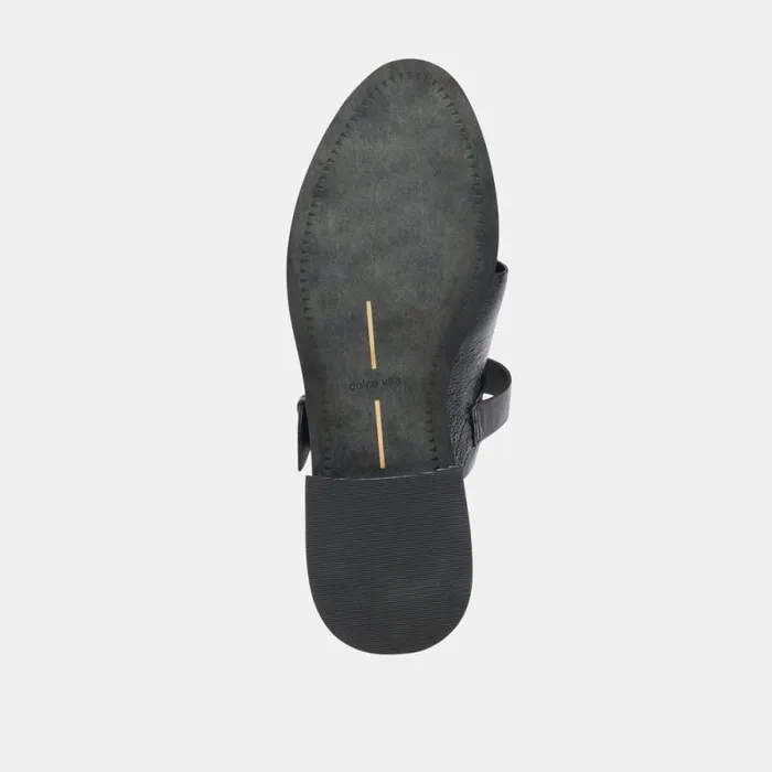 Dolce Vita Hippie Flats Midnight Crinkle Patent Women Flats and Loafers