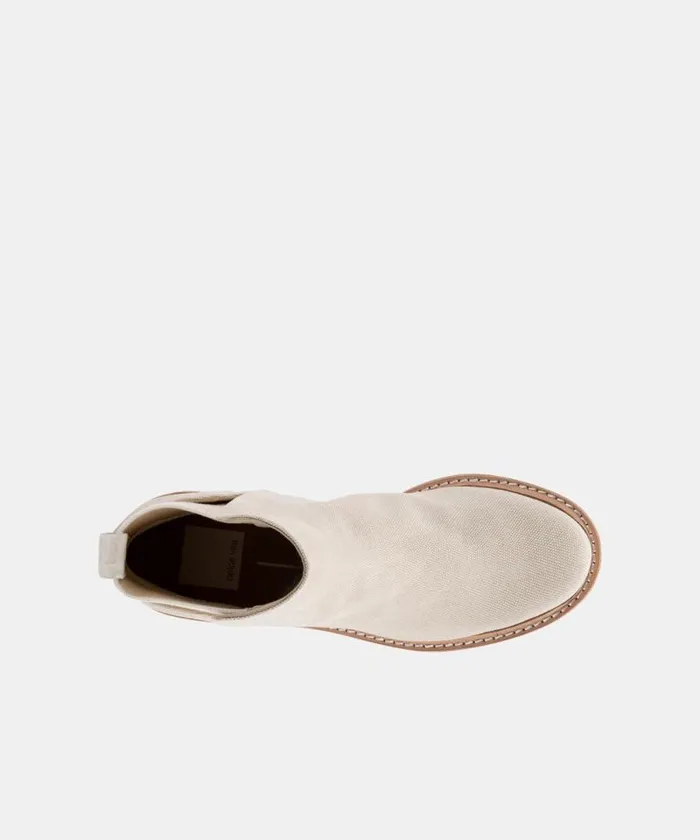 Dolce Vita Huey Booties Sandstone Canvas Women Boots and Booties