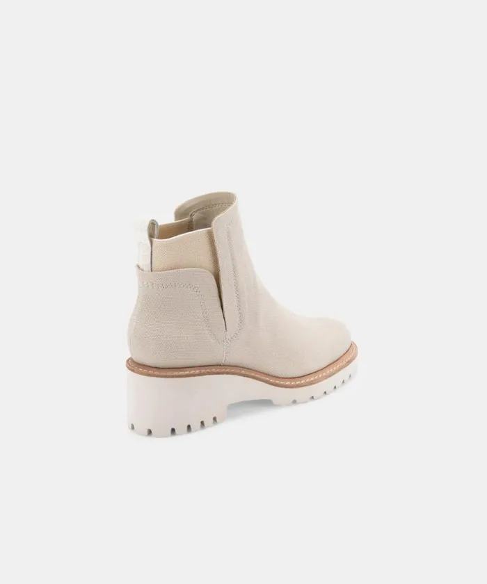 Dolce Vita Huey Booties Sandstone Canvas Women Boots and Booties