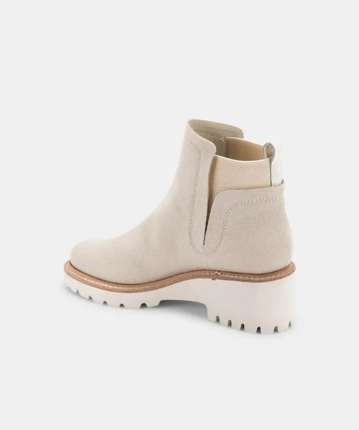Dolce Vita Huey Booties Sandstone Canvas Women Boots and Booties
