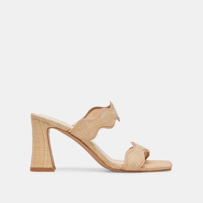 Dolce Vita Ilva Heels Lt Natural Raffia Women Heels