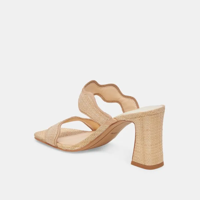 Dolce Vita Ilva Heels Lt Natural Raffia Women Heels