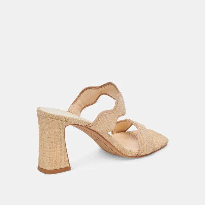 Dolce Vita Ilva Heels Lt Natural Raffia Women Heels