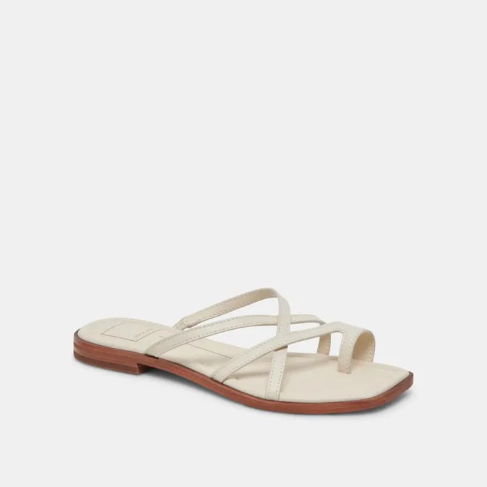 Dolce Vita Indigo Sandals Ivory Leather Women Sandals